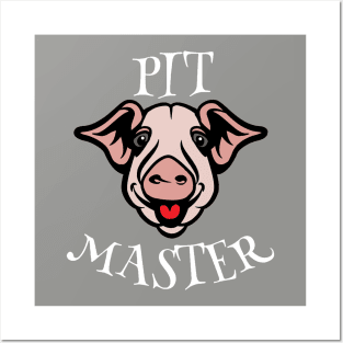 Bbq Pit Boys Pitmasters Pig White Posters and Art